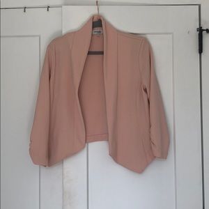 Pink Cropped Blazer